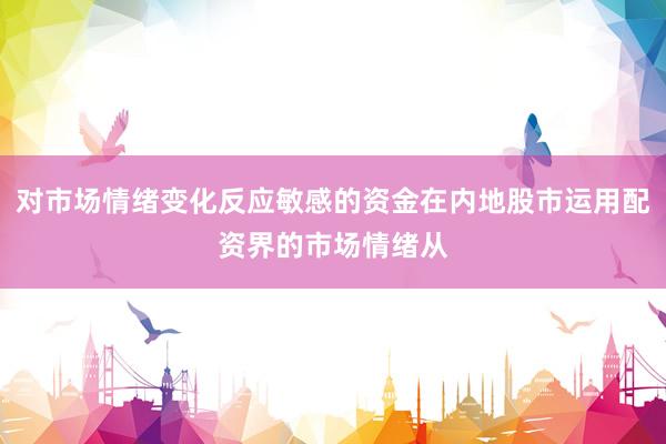 对市场情绪变化反应敏感的资金在内地股市运用配资界的市场情绪从