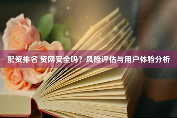 配资排名 资网安全吗？风险评估与用户体验分析